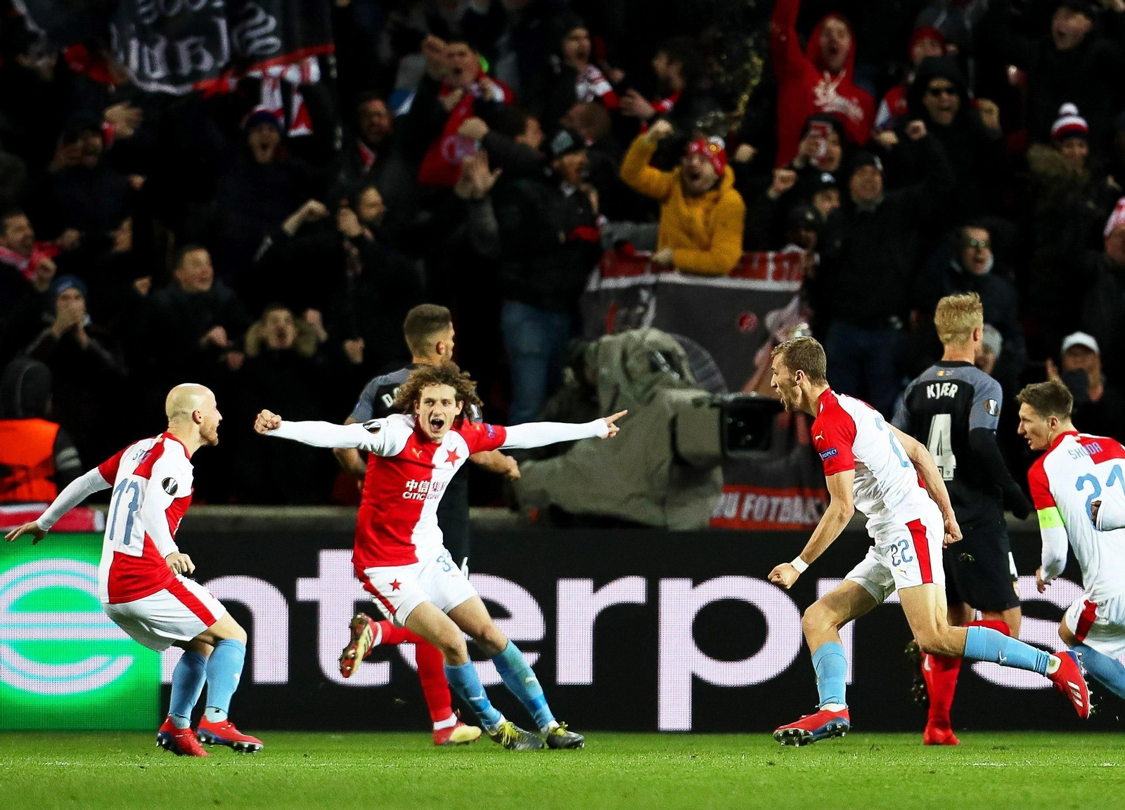 Las imágenes del Slavia de Praga-Sevilla FC