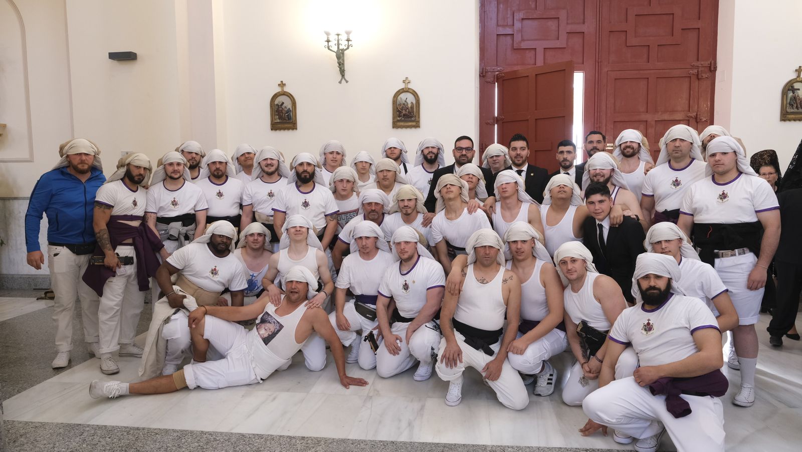 La procesión del Encuentro por las calles de Almería, en imágenes