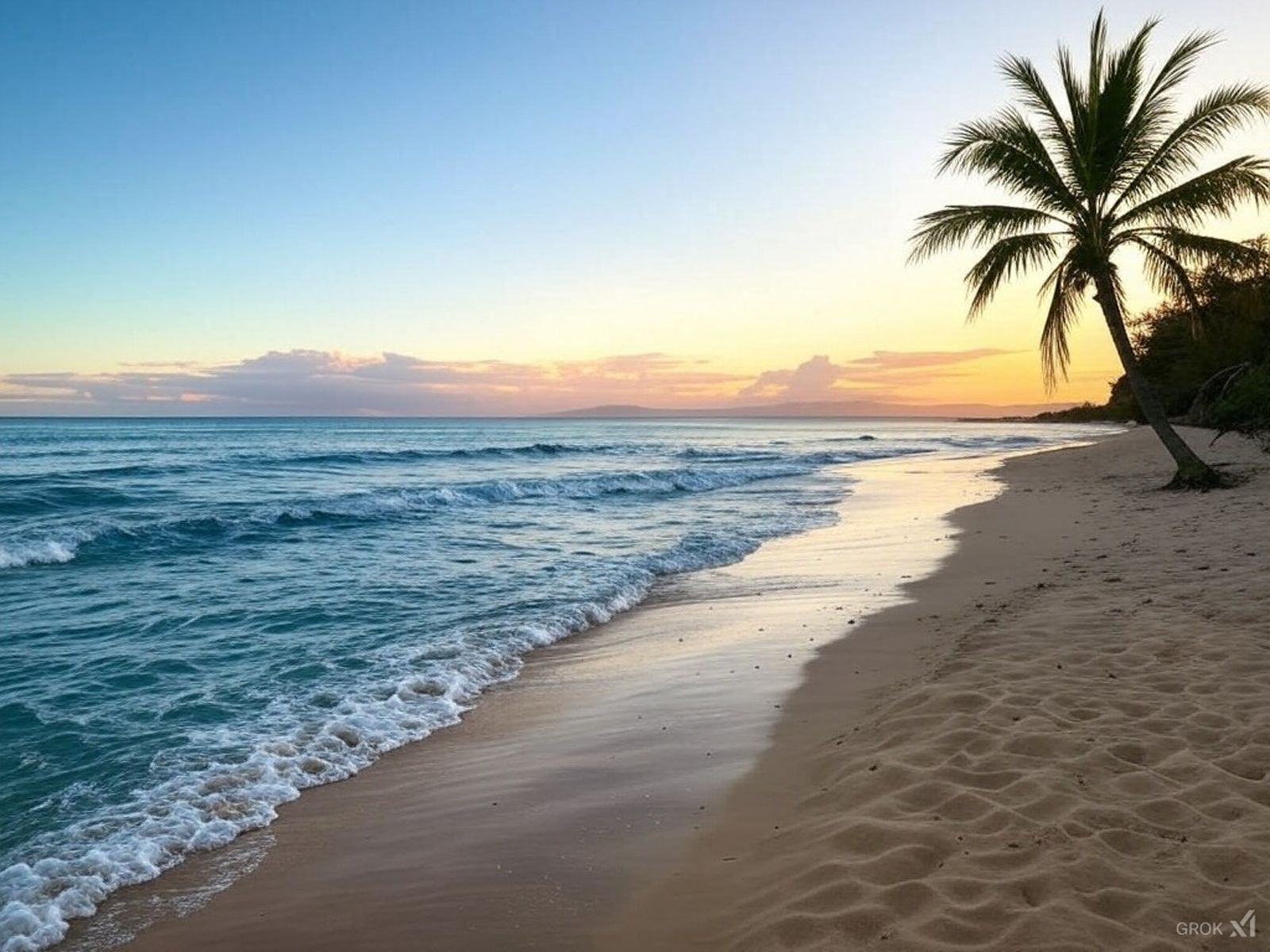 Recreación de una playa