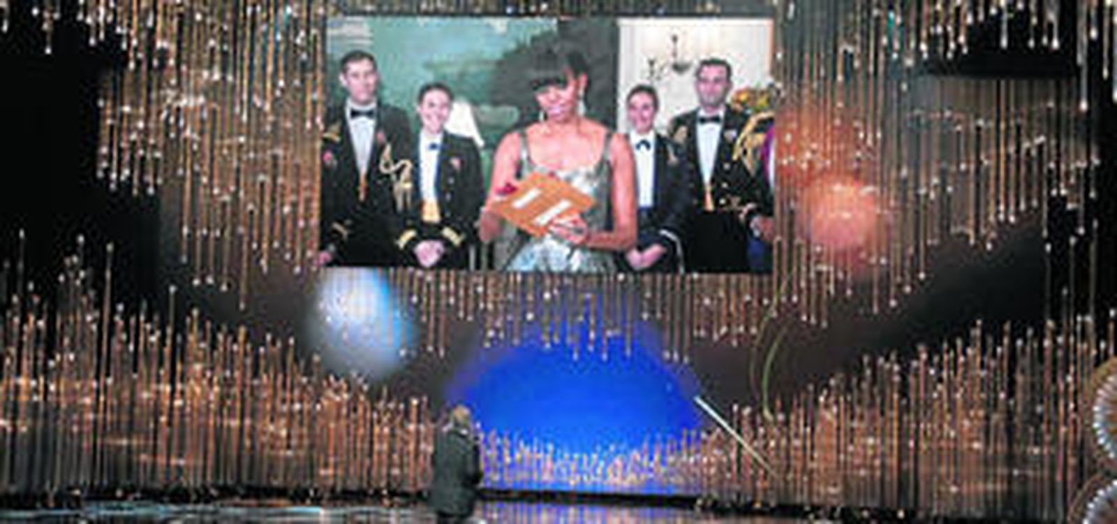 La primera dama de Estados Unidos, Michelle  Obama, anunció el año pasado el título ganador del Oscar a la mejor película, 'Argo'.