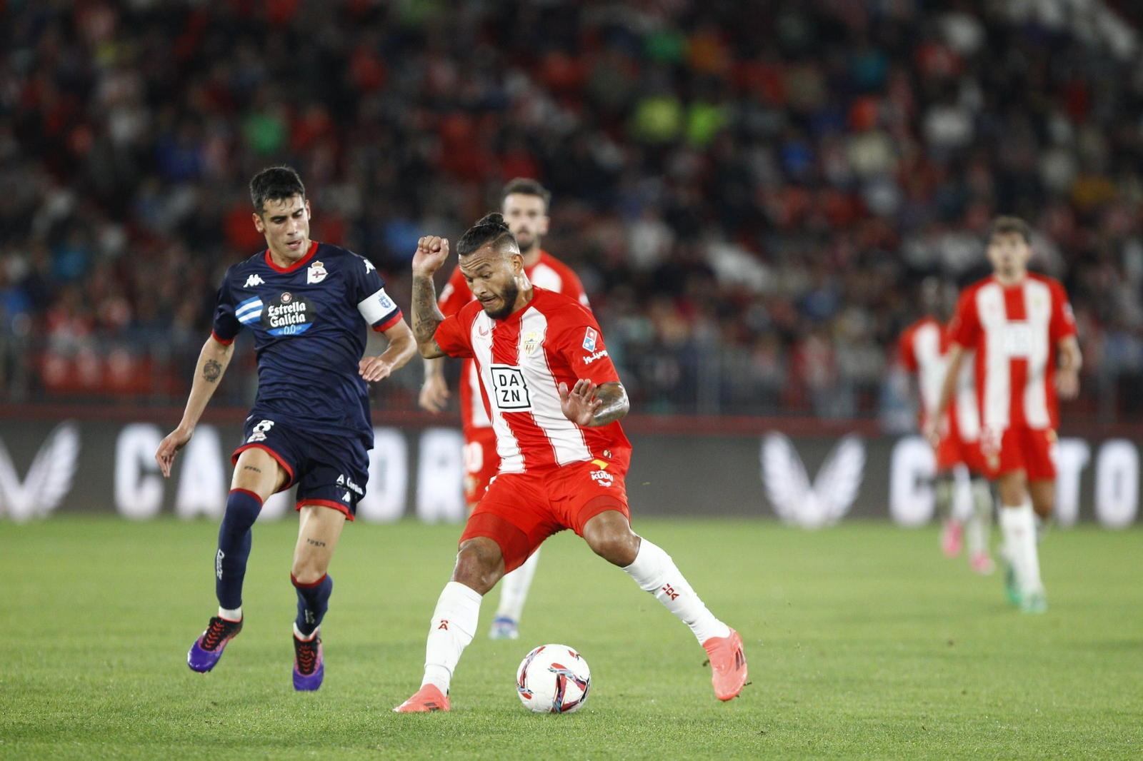 El partido U.D. Almería-Deportivo de La Coruña, en imágenes