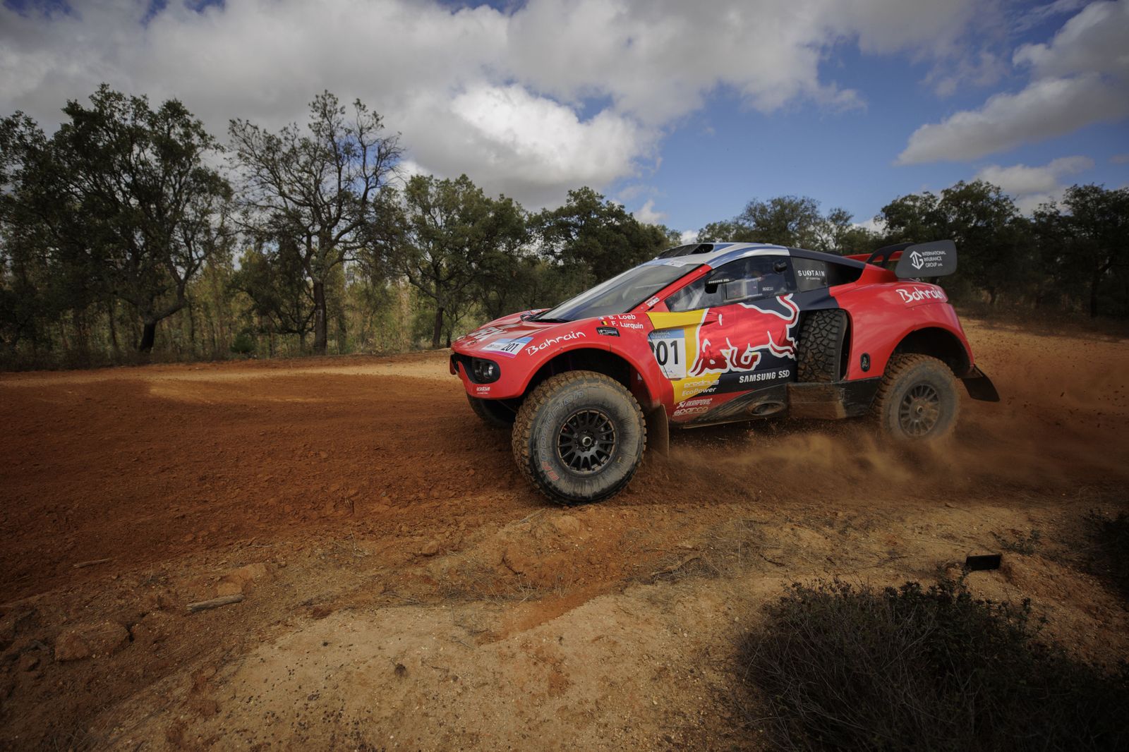 El piloto Sebastien Loeb, durante la tercera etapa del Andalucía Rally 2022, disputada el sábado en la provincia de Huelva.