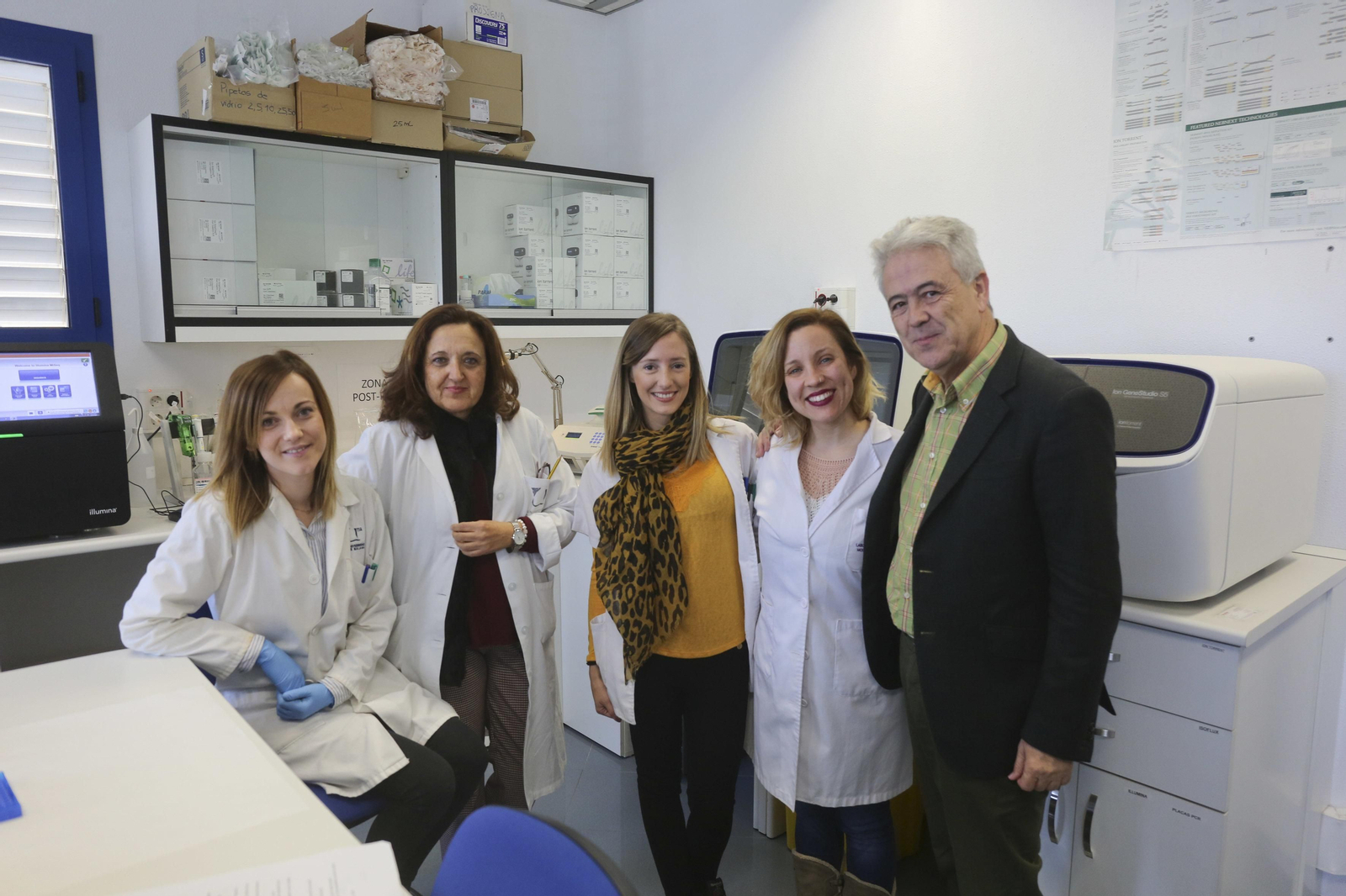 Parte del equipo del Laboratorio de Biología Molecular del Cáncer de la UMA.
