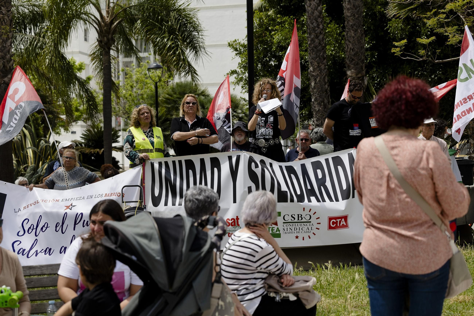 Imágenes de la manifestación del 1 de Mayo en Cádiz