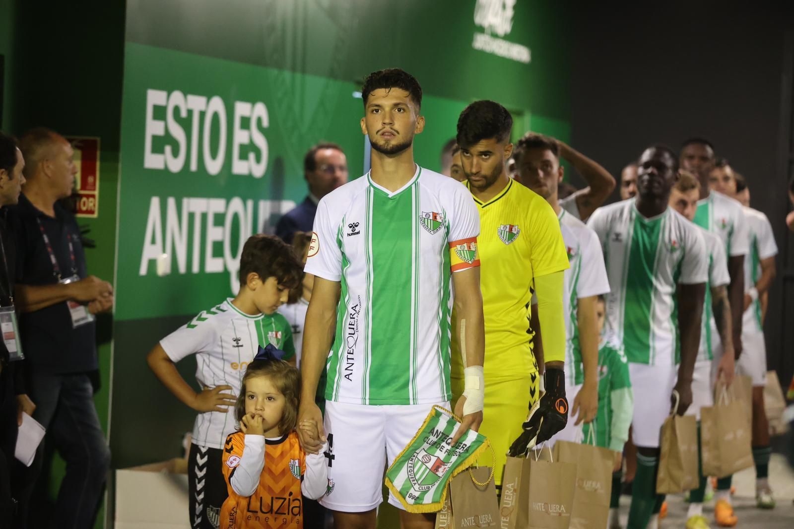 El Antequera, antes de un partido.