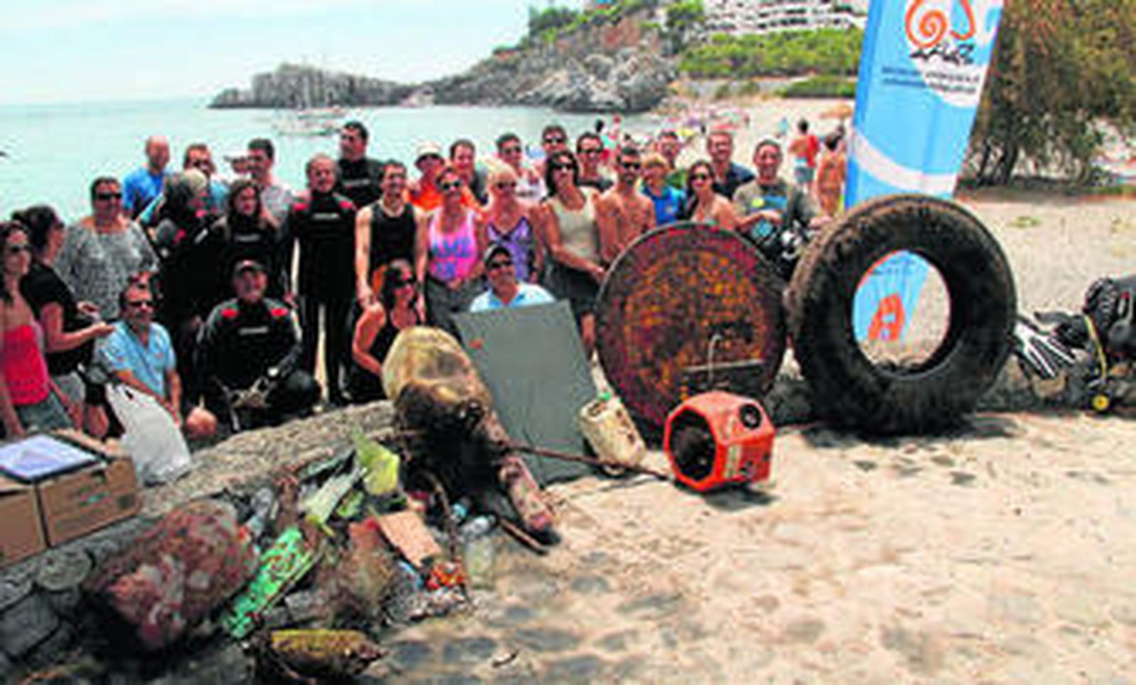 Los barcos de madera se hundirán a 200 metros de la orilla.