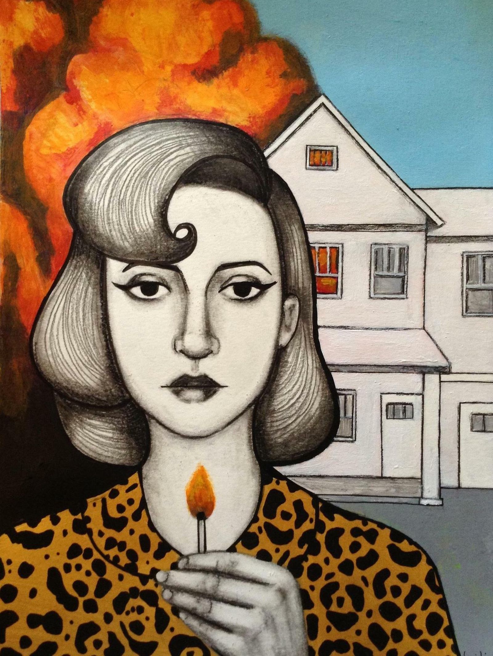 Detalle de una obra de María Luisa Beneytez, de la muestra 'Girl Power'.