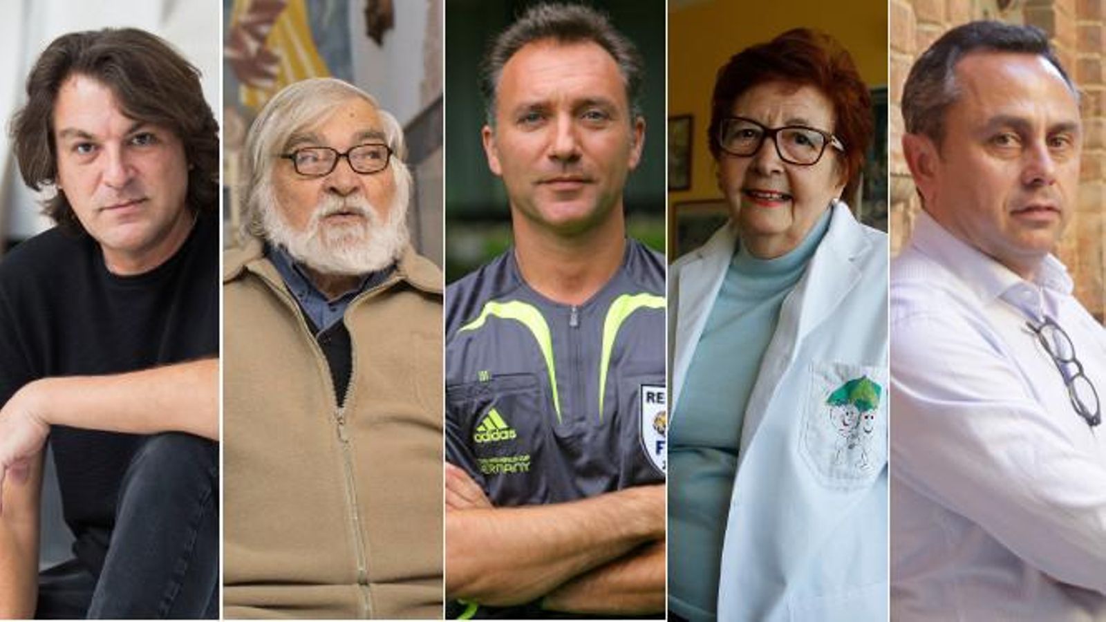 De izquierda a derecha: David Peña 'Dorantes', Enrique Priego, Luis Medina, Ana María Álvarez y Ricardo Suárez.