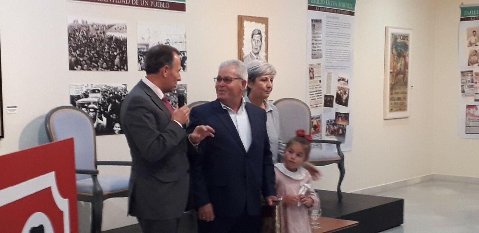 Manuel Marín durante el acto en el que fue homenajeado.