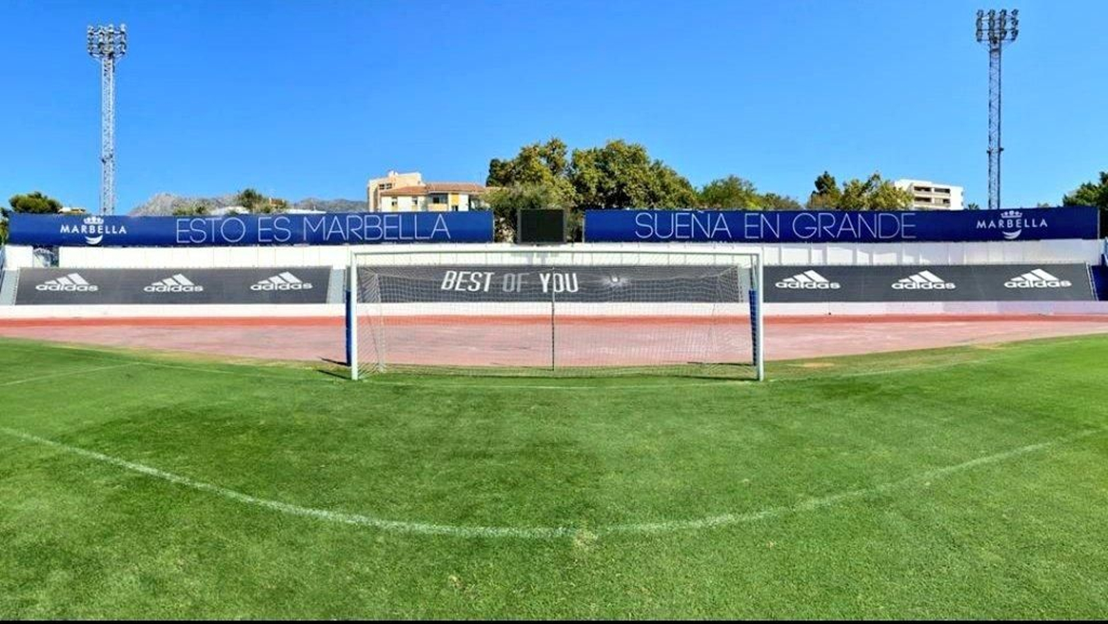 Vista del campo del Marbella.