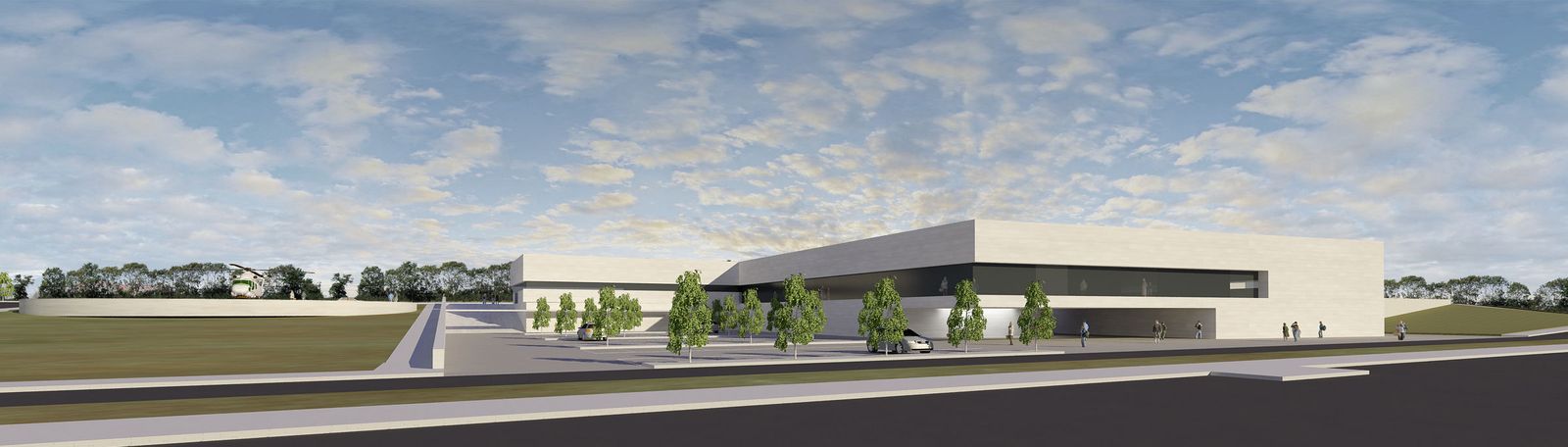 Recreación virtual del hospital de Palma del Río.