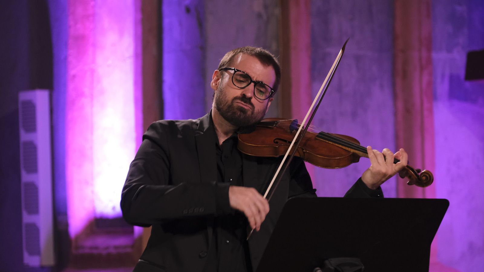 El violinista Daniel Pinteño.