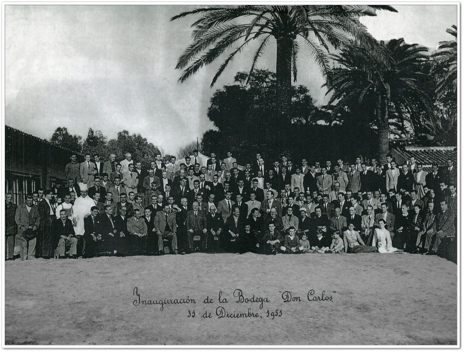 Inauguración de la bodega Don Carlos, 1951.