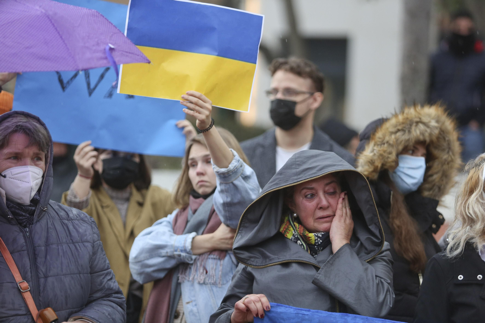 Las fotos de la concentración en Málaga para implorar la paz