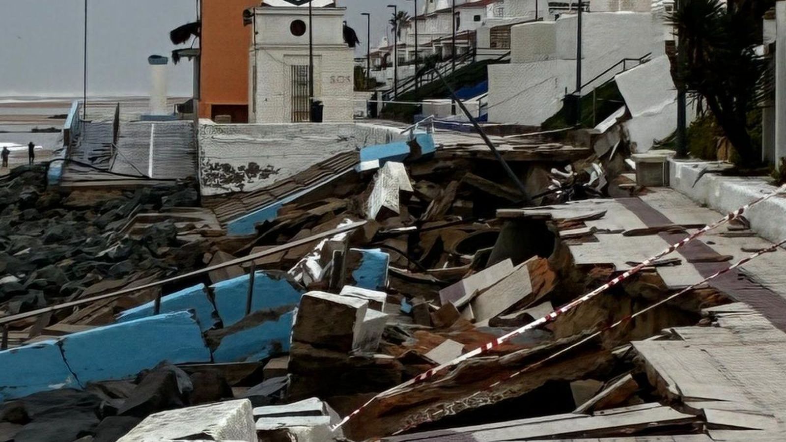 Estado en el que se encuentra el Paseo Marítimpo de Matalascañas.