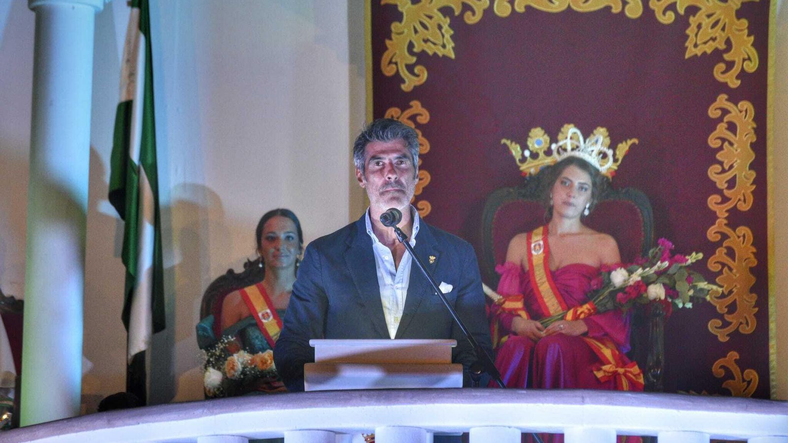 Jorge Fernández, durante la lectura del pregón.
