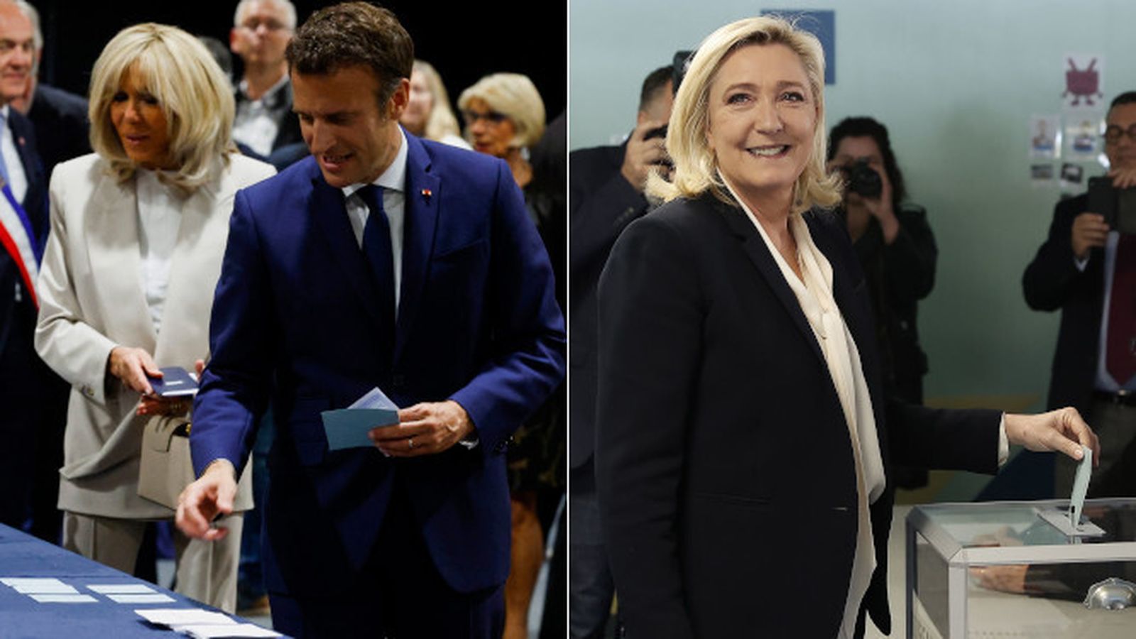Emmanuel Macron y Marine Le Pen.