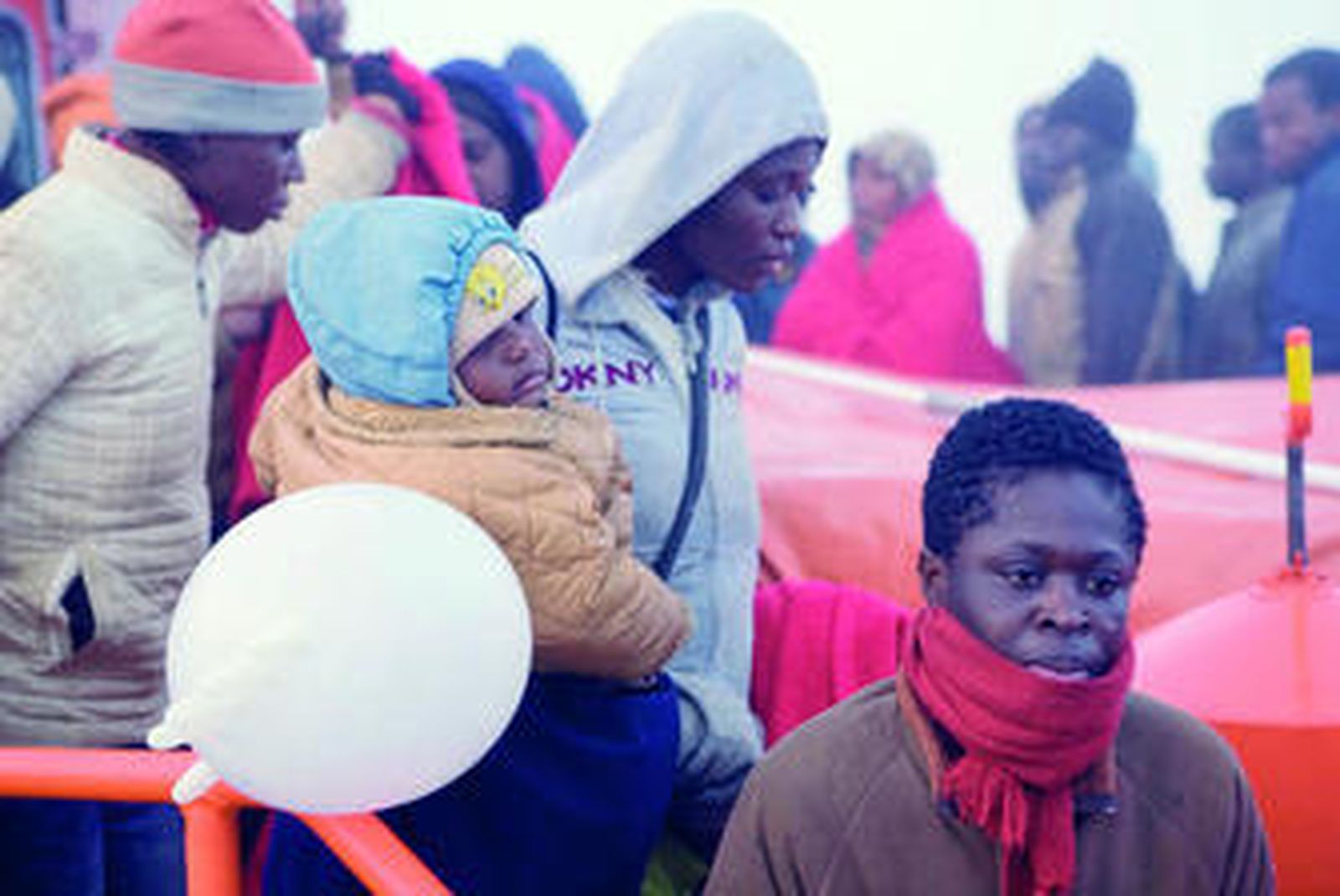 Llegada de la patera ayer a Motril.
