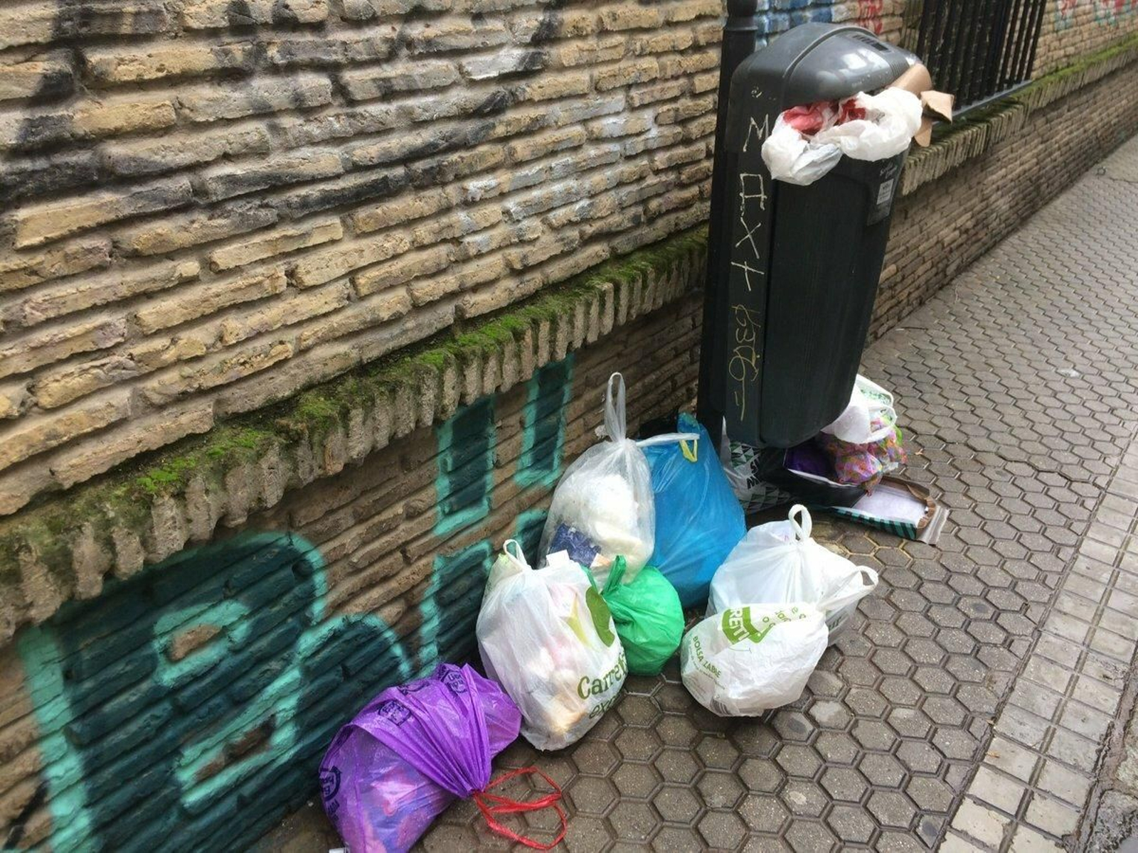 Galería de imágenes de la suciedad en distintos puntos de la ciudad.