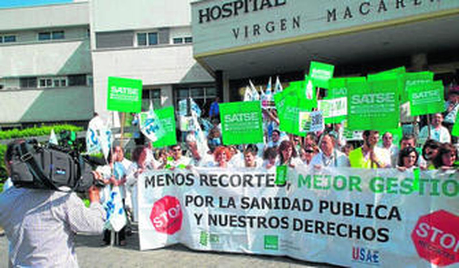 La última protesta de los enfermeros al recorte.