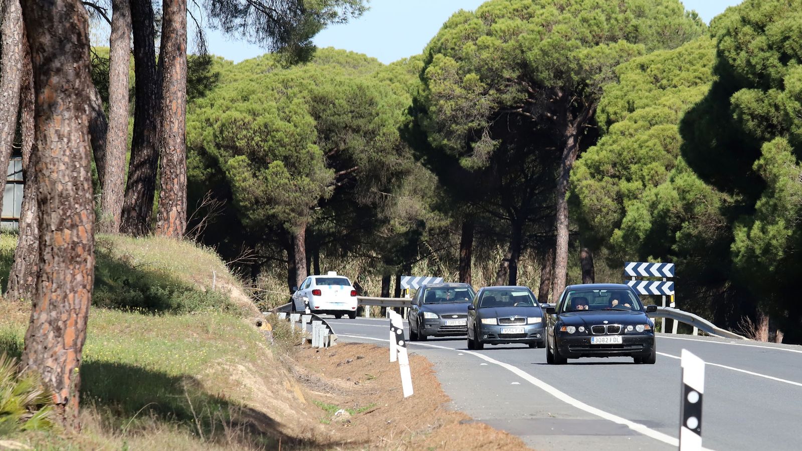Carretera A-492 que comunica Aljaraque con la A-92