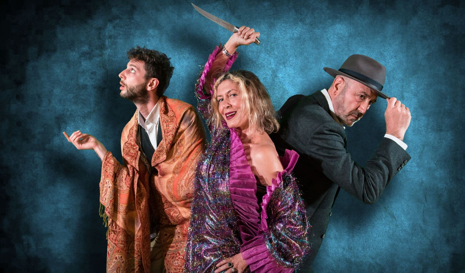 Marisol Membrillo y Juan Carlos y Alejandro Villanueva, en una imagen promocional.