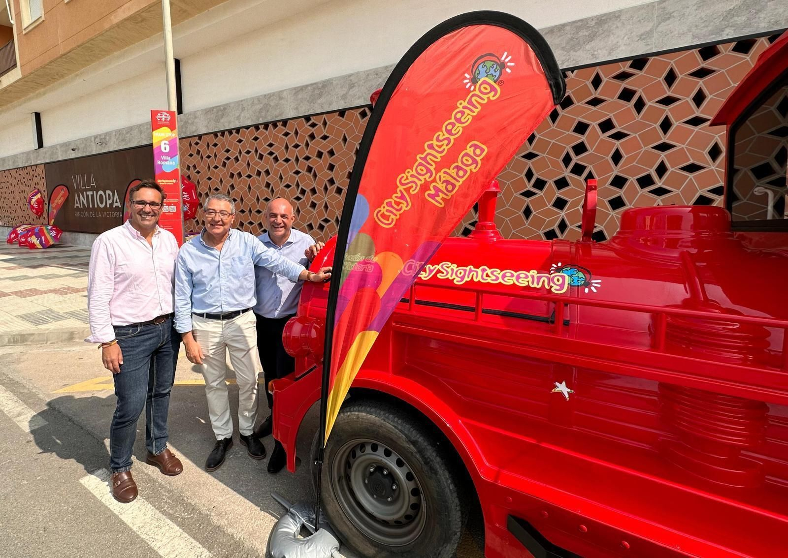 Inauguración del tren turístico en Rincón de la Victoria