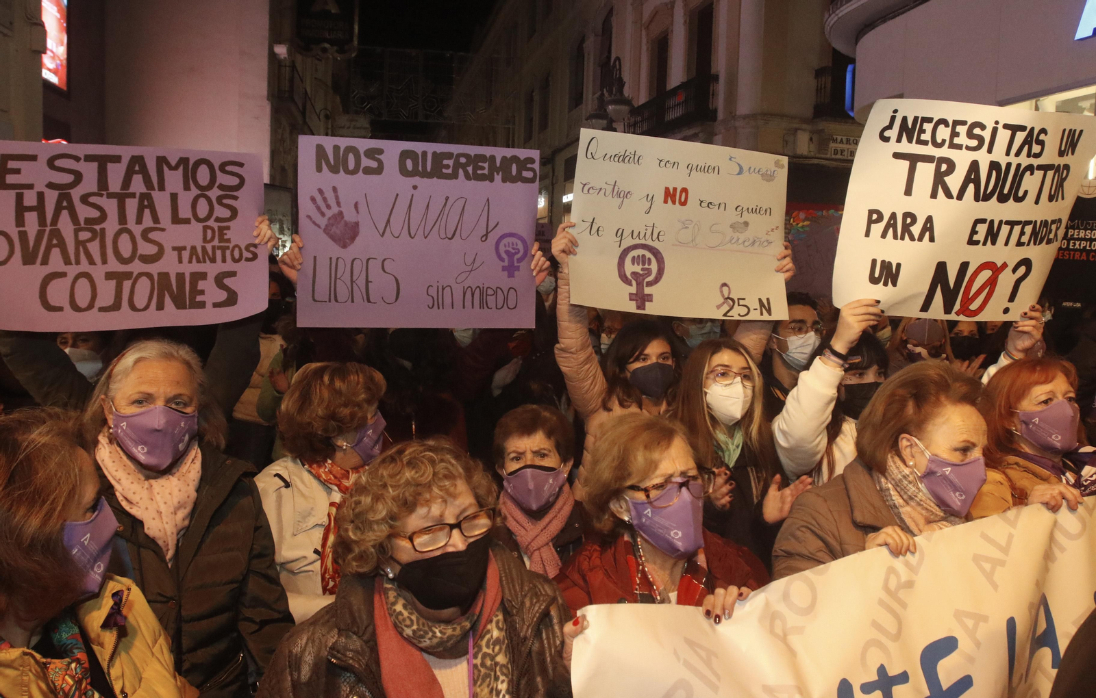 La manifestación contra la violencia de género en Córdoba, en fotografías