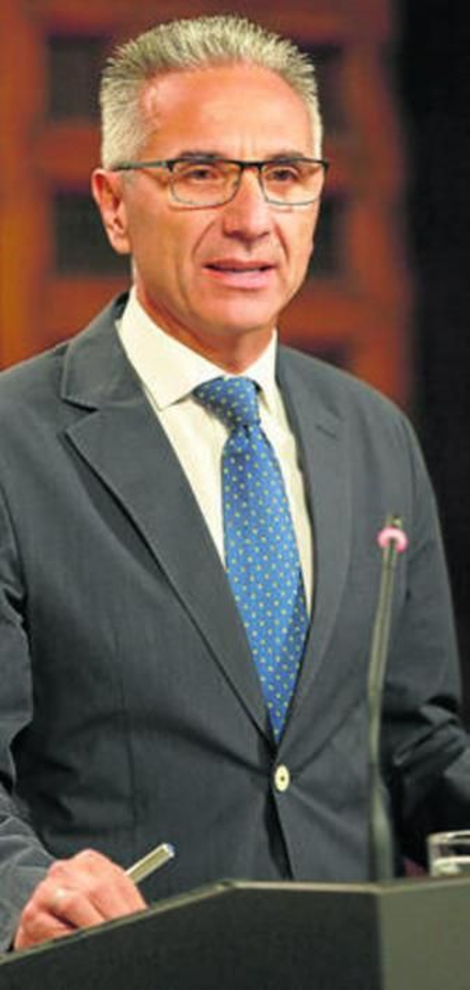 El portavoz de la Junta, Miguel Ángel Vázquez, ayer en el Palacio de San Telmo.