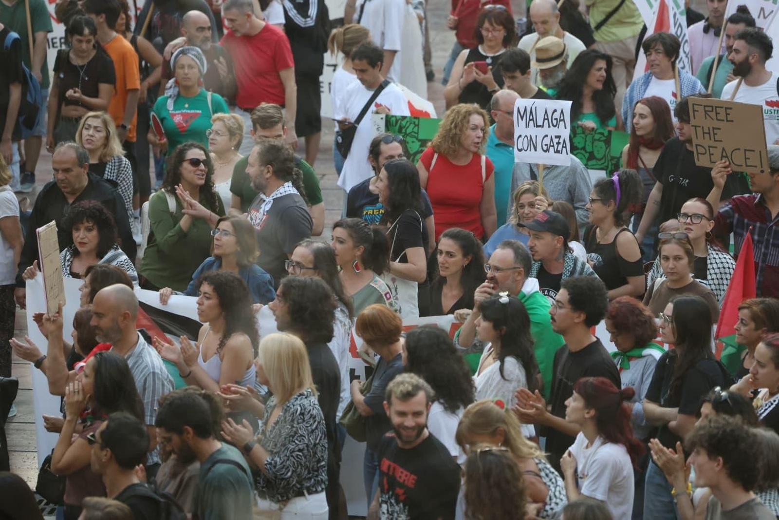La manifestación por Palestina en Málaga, en imágenes