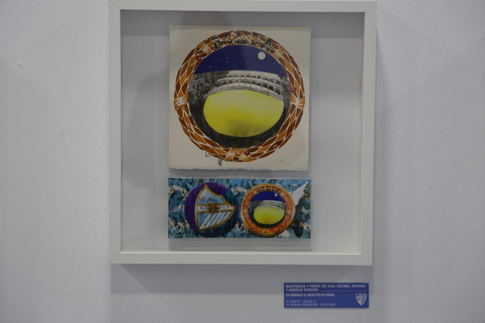 Brazaletes obras de arte del Málaga CF para la provincia