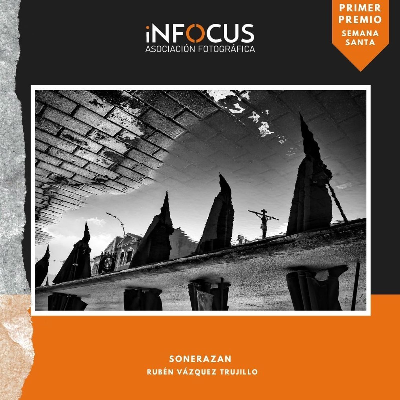 La fotografía 'Sonerazan', primer premio en categoría Semana Santa, obra de Rubén Vázquez.