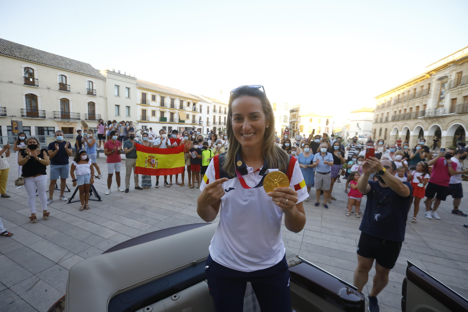 Las imágenes del homenaje a Fátima Gálvez en Baena tras su oro olímpico en Tokio
