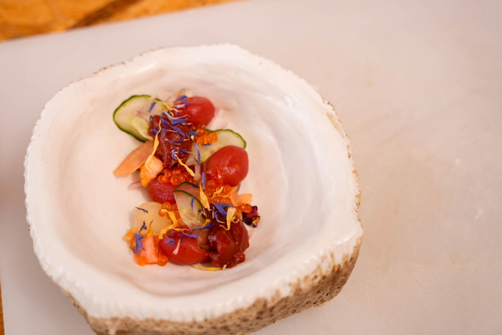 La Cofradía del Tomate y la semifinal del concurso gastronómico de la Feria de Almería, en imágenes