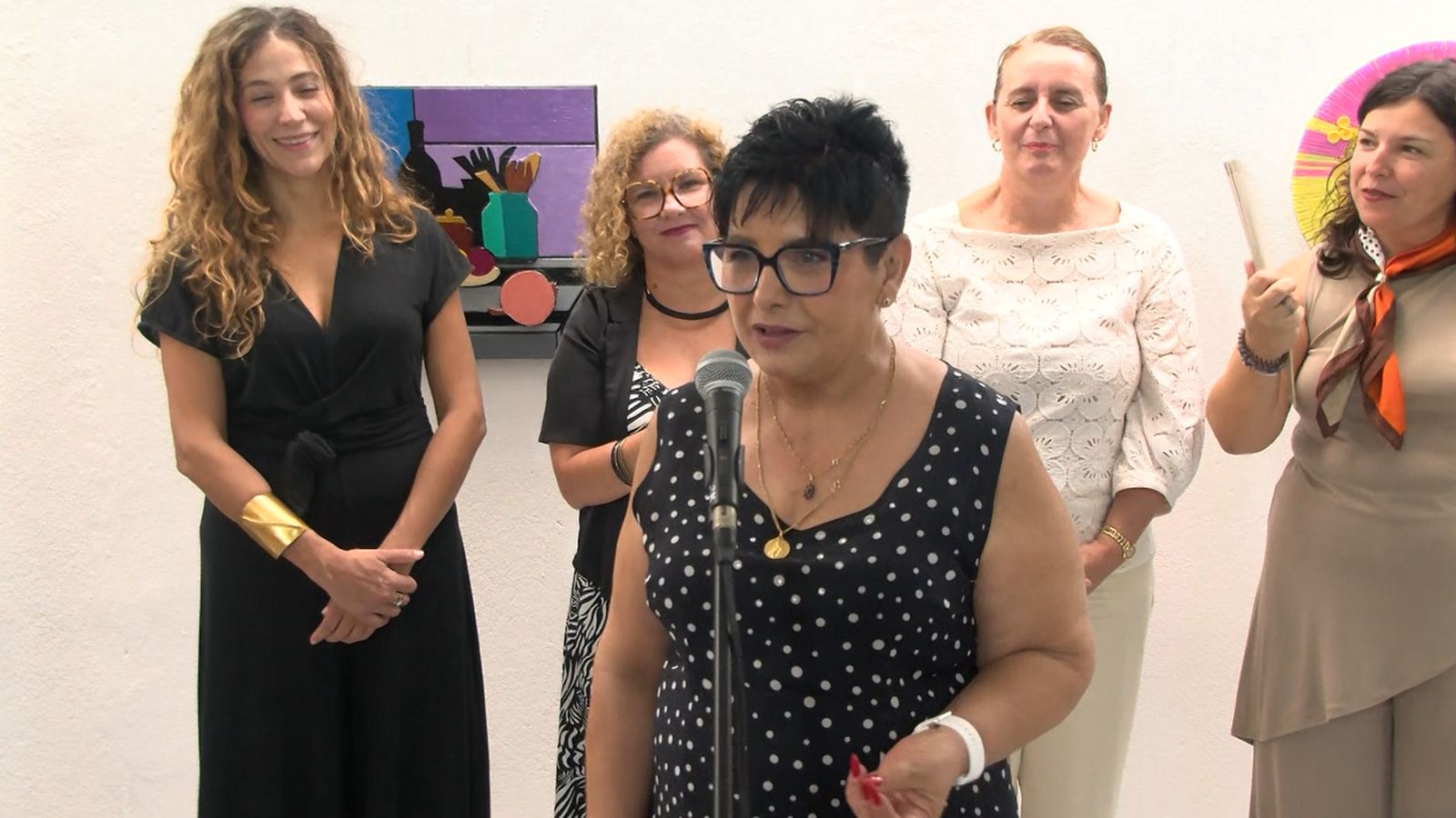 Rocío Trigo en la apertura de Arte Accesible de La Máquina Creativa