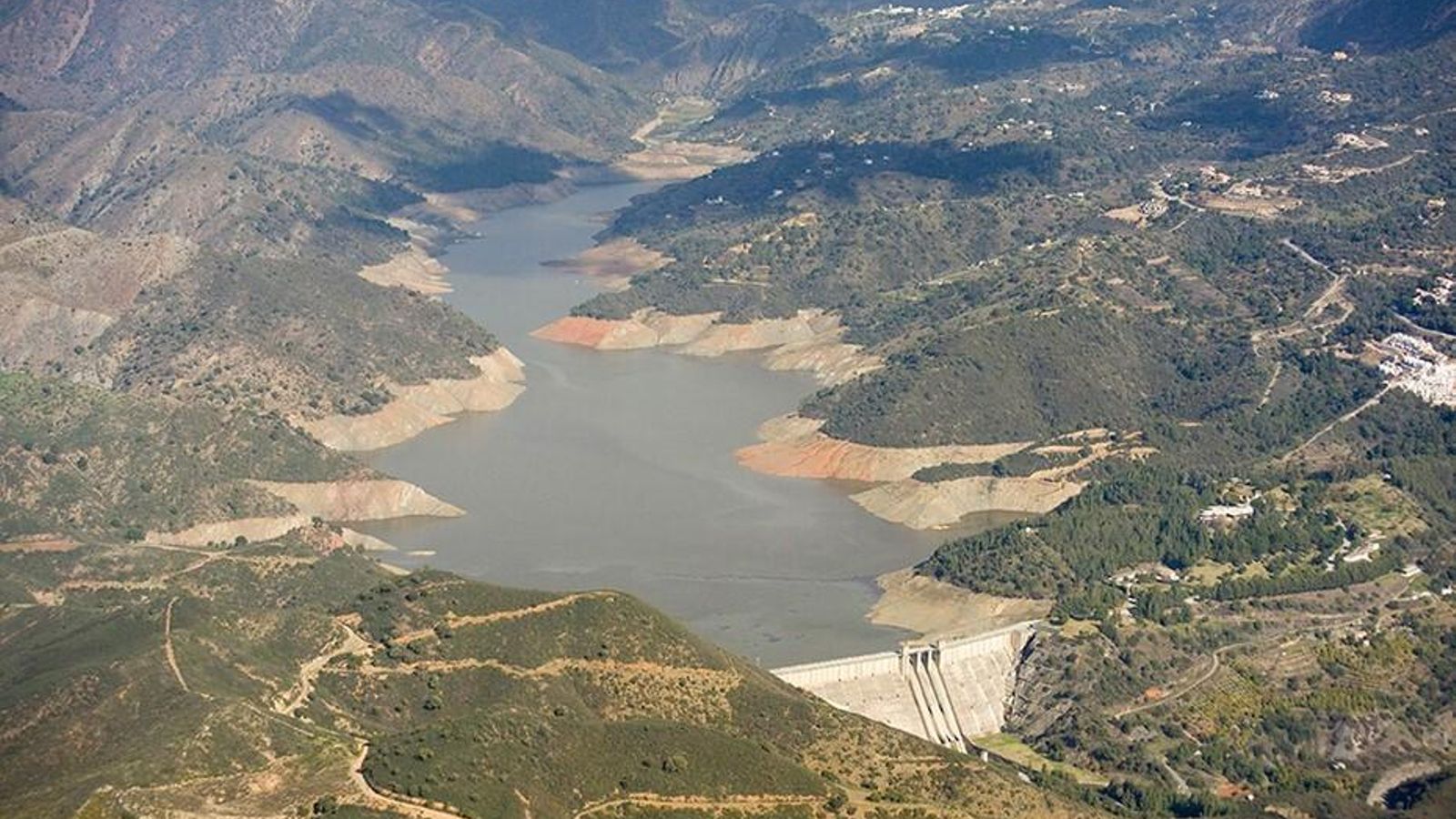 El pantano de la Concepción en una fotografía de noviembre de 2023.