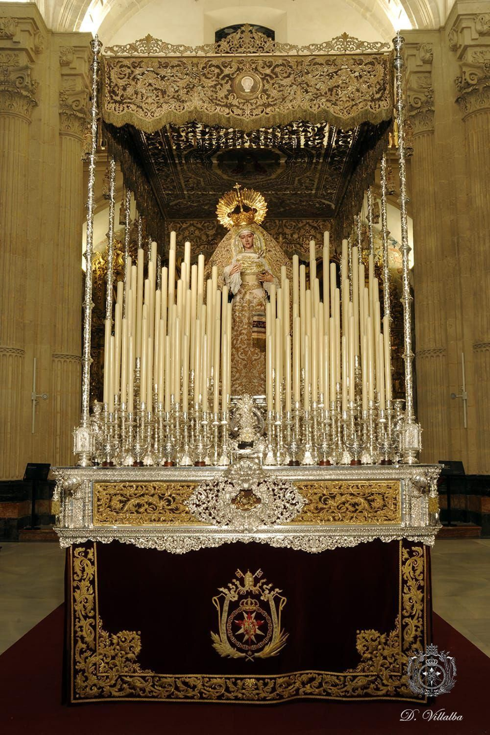 El soberbio paso de palio de la Virgen del Socorro