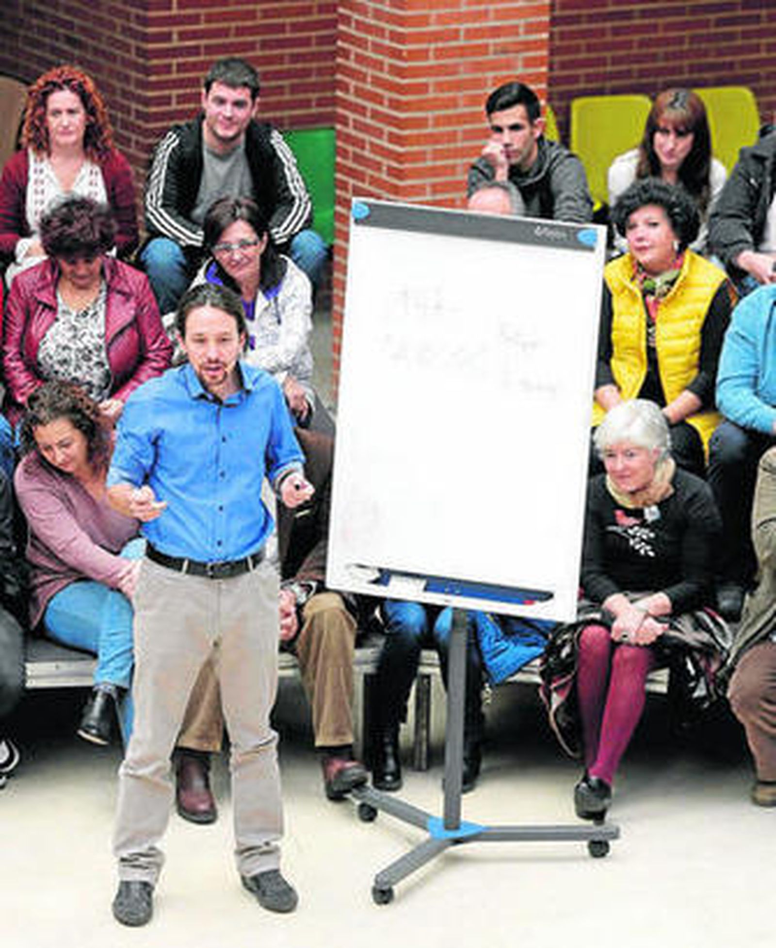 Pablo Iglesias, durante un acto ayer en Madrid.