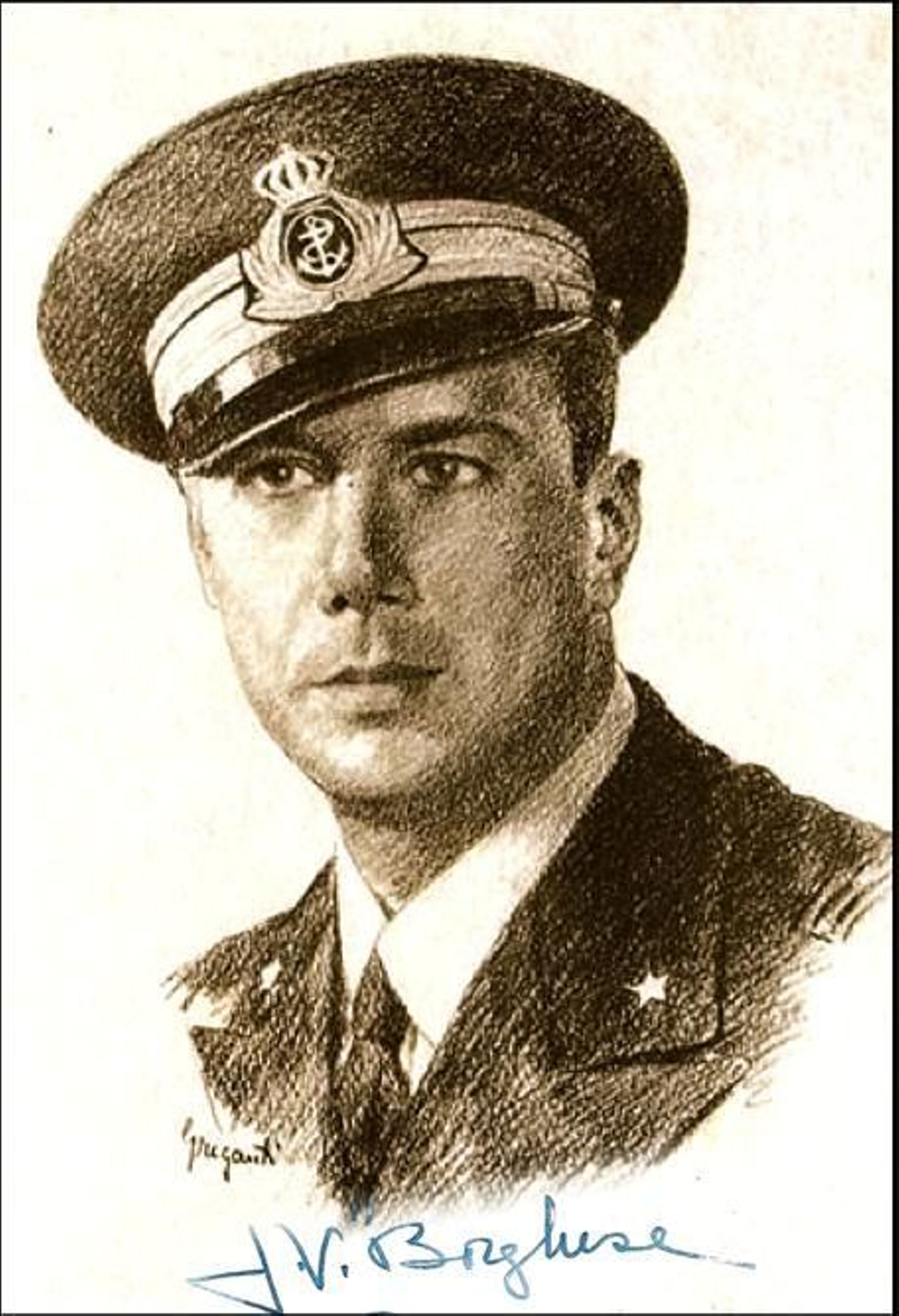 El Teniente de Navío Junio Valerio Borghese, que aparece en la relación oficial de altos condecorados de la Marina italiana.