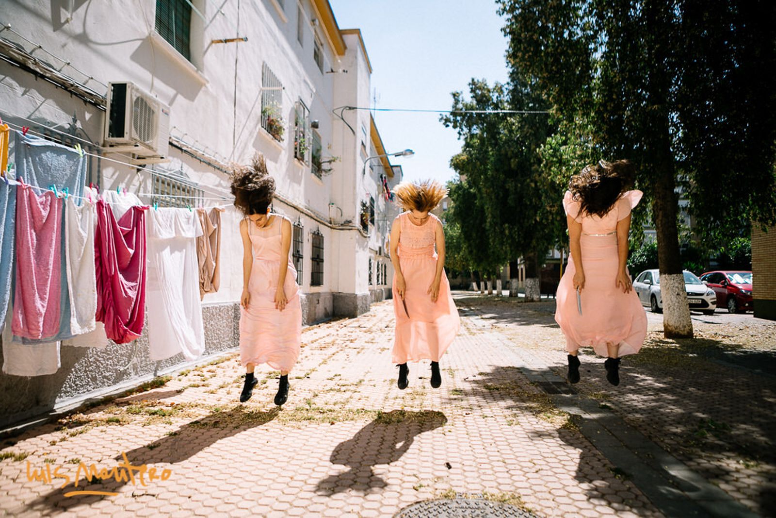 Las intérpretes en una representación de 'Pacto de fuga'.