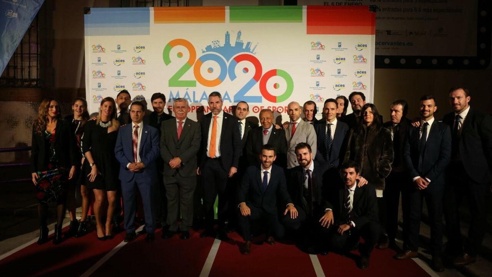 Representantes del Málaga en la Gala. Representantes del Málaga en la Gala.