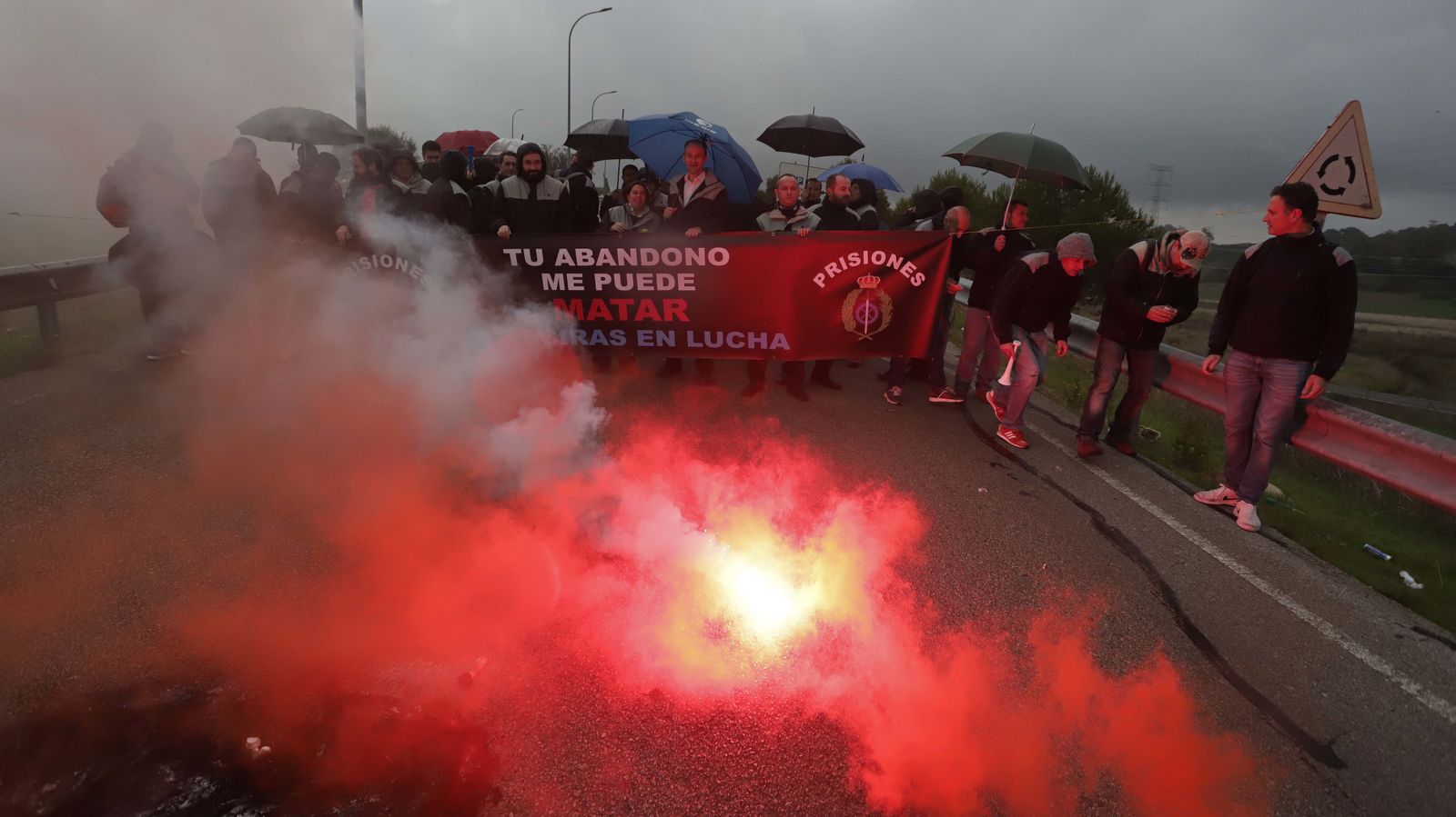 Funcionarios de Botafuegos en huelga