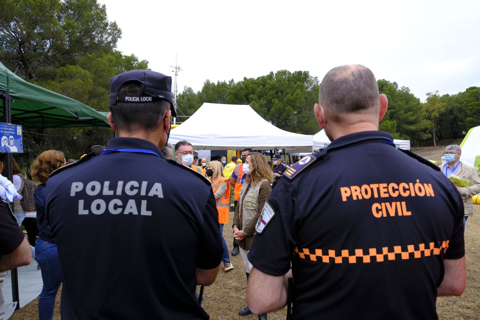 Fotogalería simulacro incendio forestal. Parque periurbano de Castala. Berja (Almería)