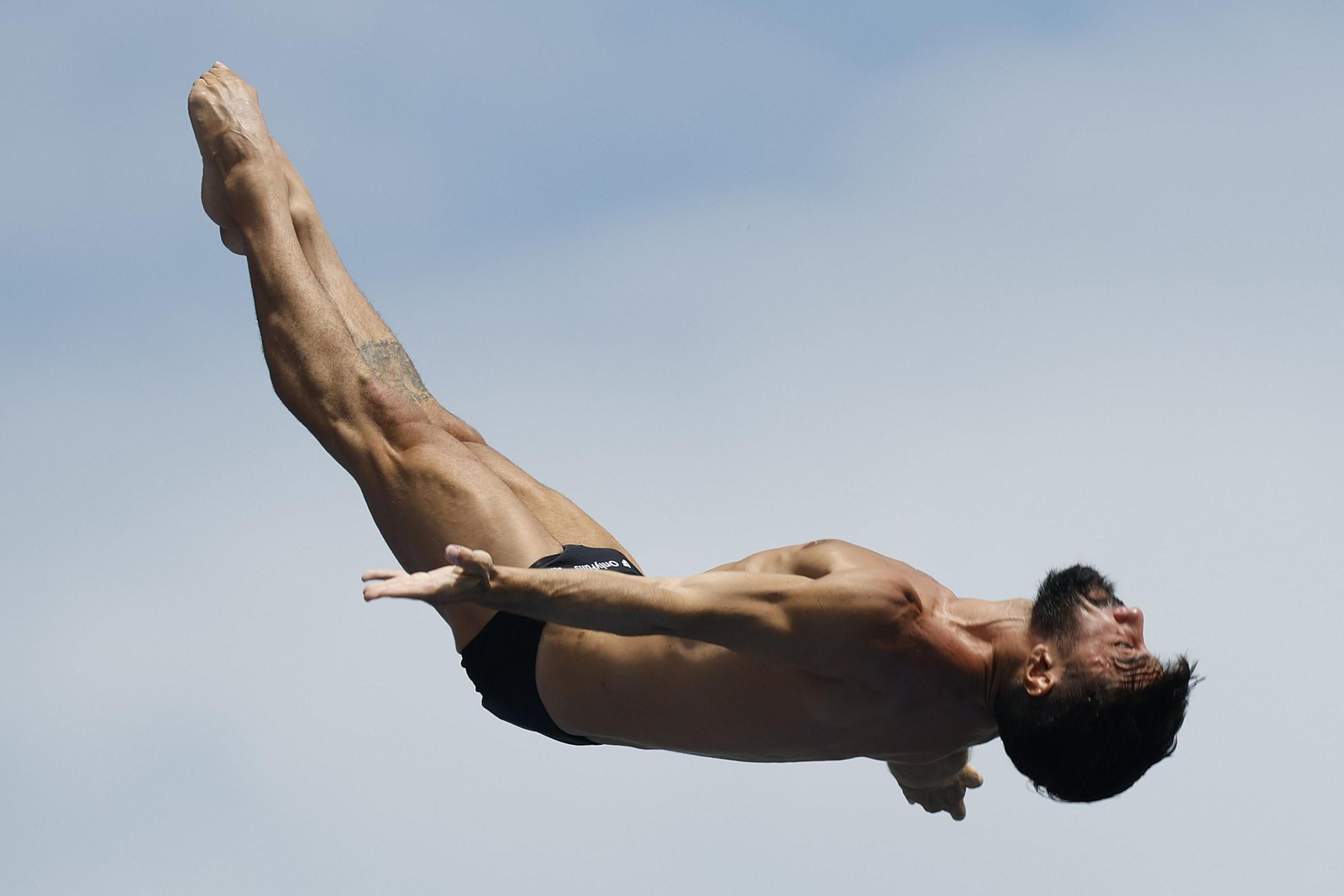 El canario Carlos Gimeno en su concurso en el Mundial.