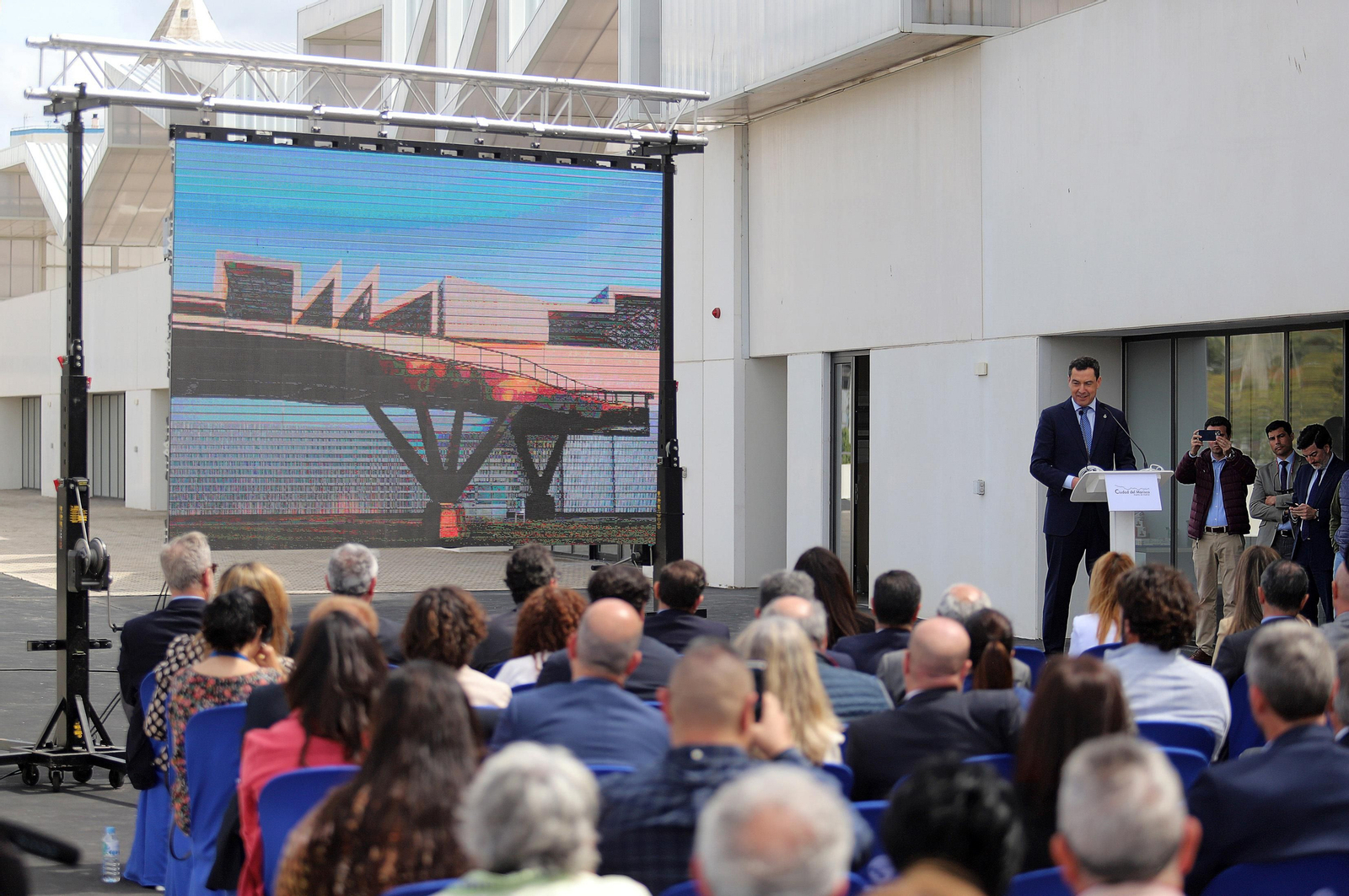 Imágenes del acto de inauguración del inicio de actividad de la Ciudad del Marisco