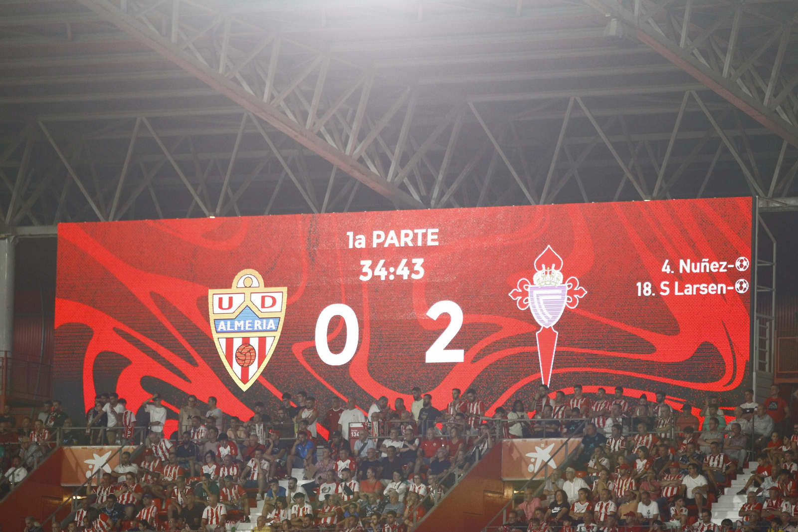 Imágenes del partido U.D. Almería-Real Club Celta de Vigo