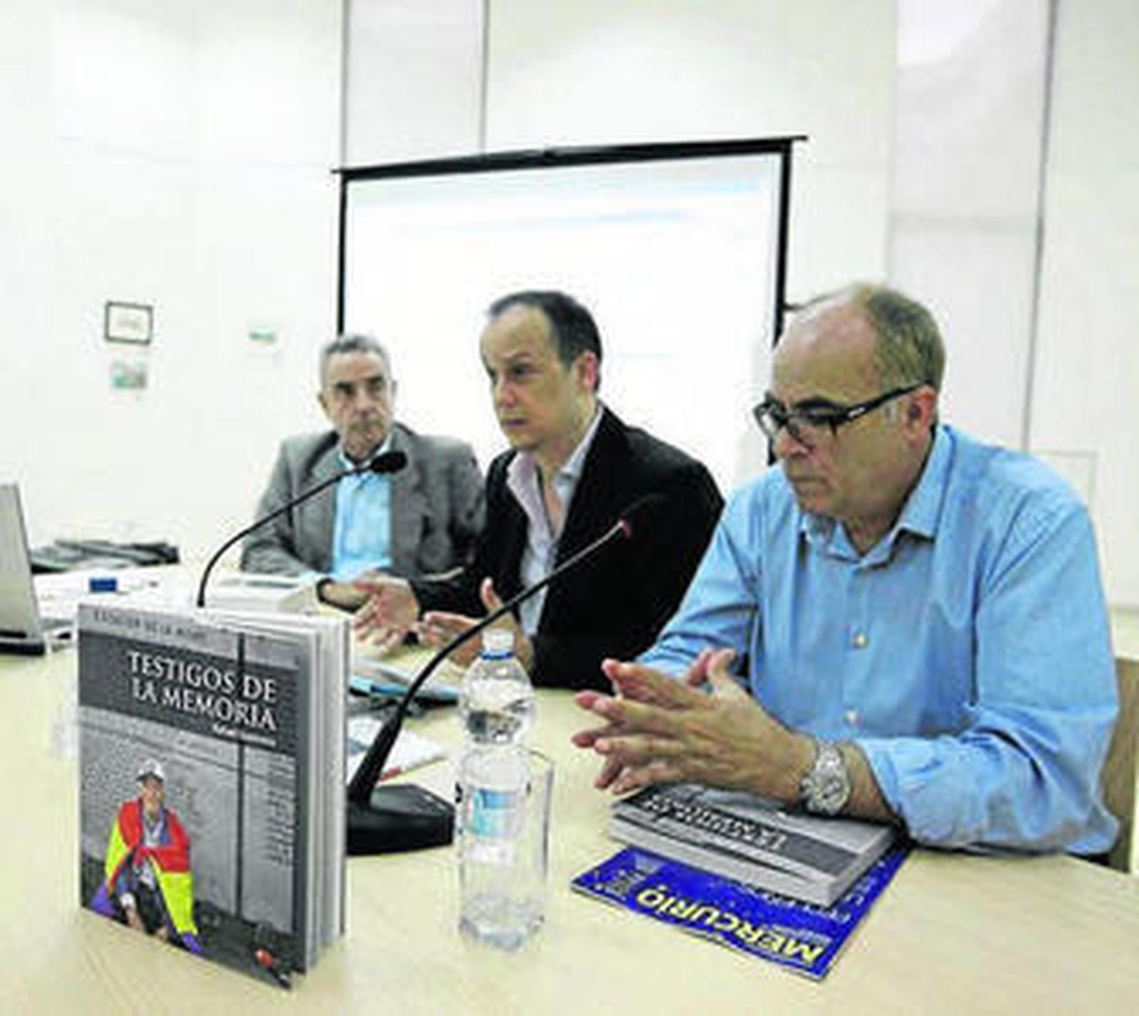 Rafael Guerrero, Rafael Quirosa y Antonio Torres en la Villaespesa.