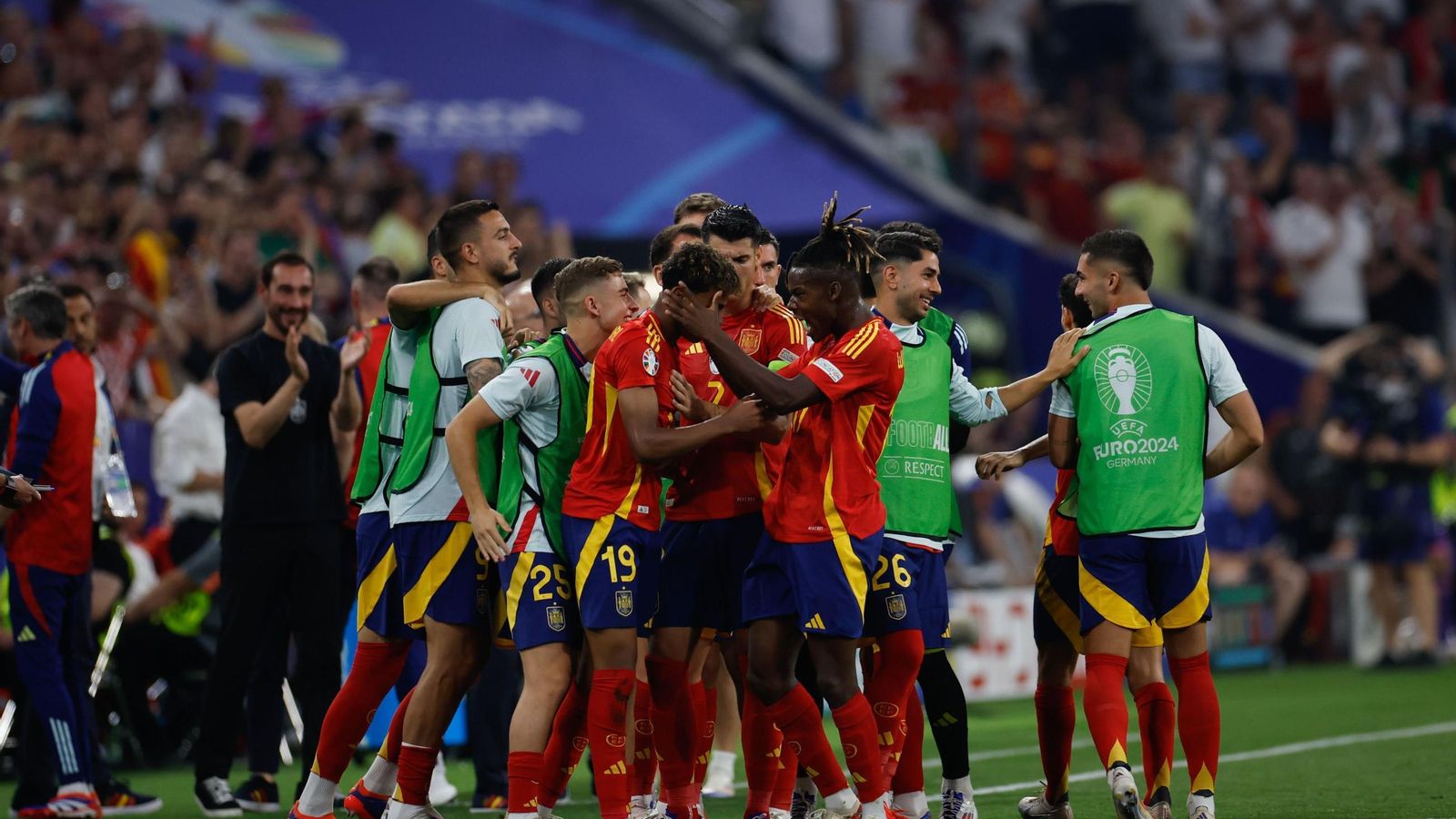 Las mejores imágenes del España - Francia