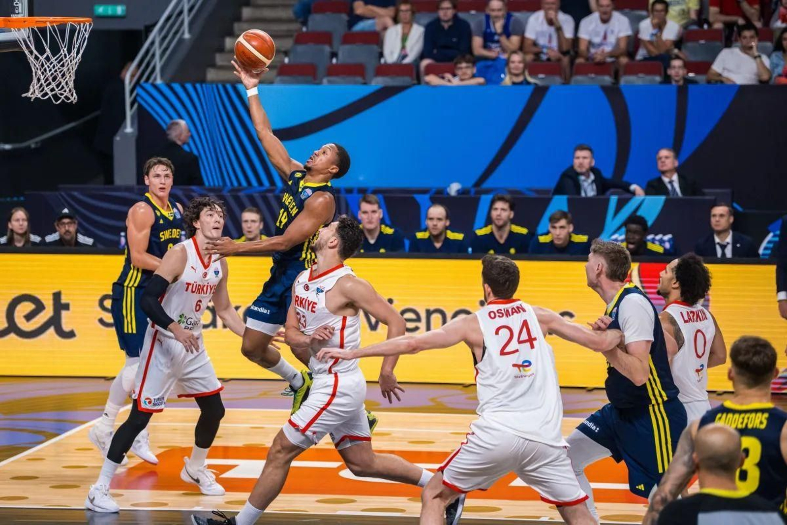 Eurobasket: Pantzar cumple en el adiós de Suecia ante Turquía