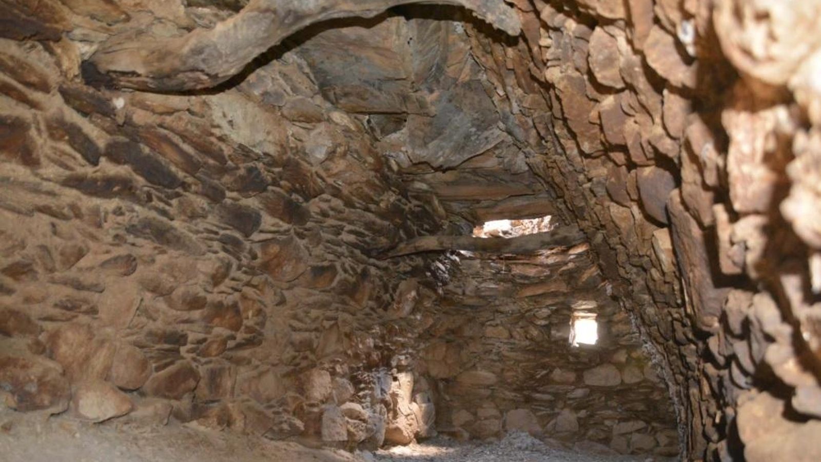 Interior de las zahúrdas de Campoverde, en Villanueva de Córdoba